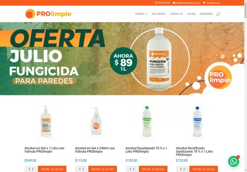 Productos de limpieza PROlimpio, Limpieza, Piscina y Aromatización.