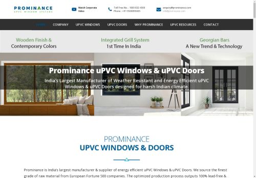 Prominance - India's #1 uPVC Windows & Doors Manufacturer & Dealer