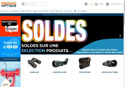 Promo-Optique - Télescope ,Jumelle ,Longue-vue, Optique pro