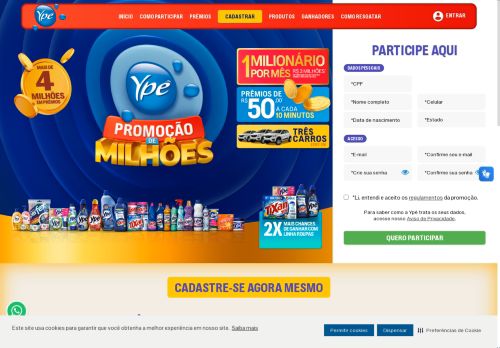 Erro | Promoção de Milhões Ypê