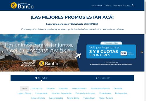 Promos del Banco de Corrientes – Promociones