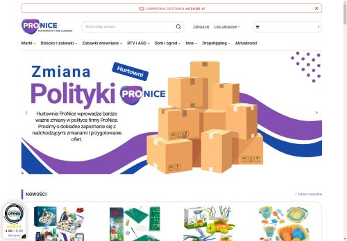 ProNice - Hurtownia RTVAGD i Zabawek dropshipping