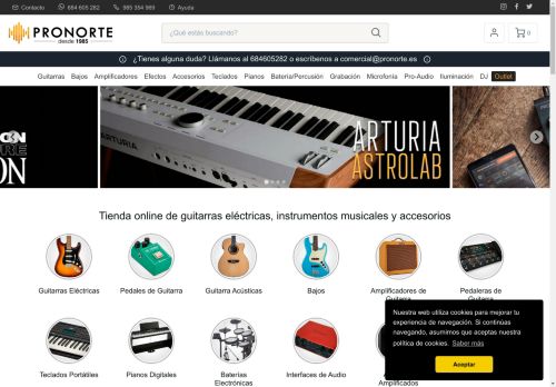 Tienda online guitarras eléctricas, amplificadores, baterías electrónicas