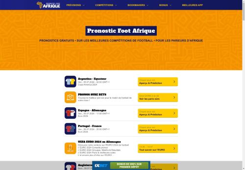 Site de pronostic foot gagnant - Prono football expert fiable