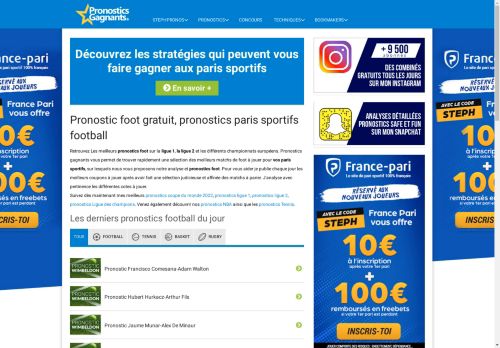 Pronostic foot gratuit, pronostics paris sportifs football