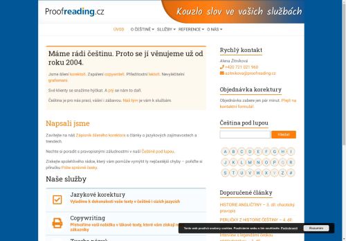 Úvod - Proofreading.cz