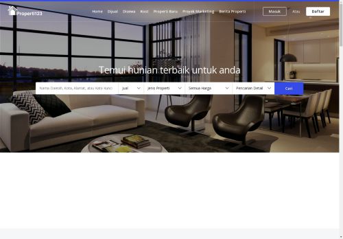 Situs Jual Beli dan Sewa Properti, Rumah, Kost, Apartemen & Tanah di Indonesia - Properti123.com
