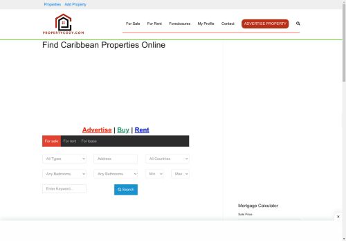 Find the Latest Caribbean Properties Online - PropertyCozy.com