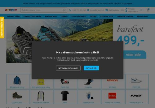 Propom | PracovnÃ­ odÄvy, pracovnÃ­ obuv a sportovnÃ­ obuv