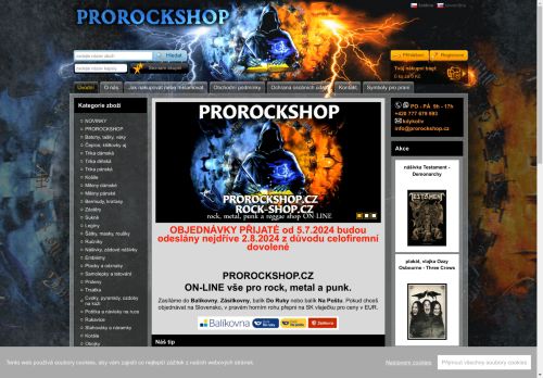 ProRockShop - rock metal punk reggae shop - ProRockShop