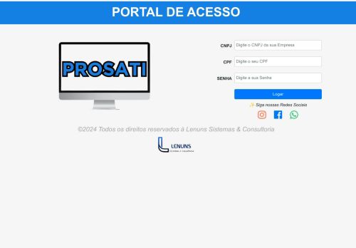 PROSATI - Login