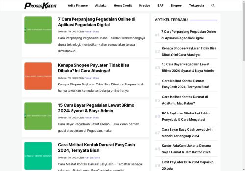 Proseskredit - Informasi Kredit dan Pinjaman