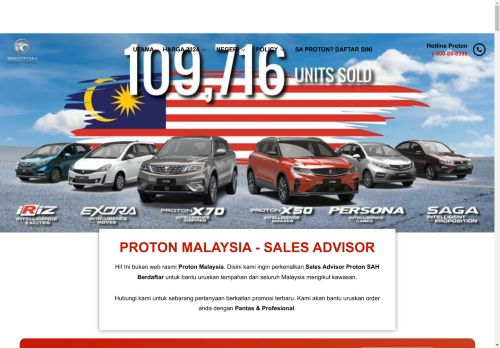 Proton Malaysia - Sales Advisor Proton Malaysia 2024