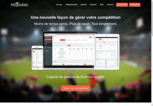     Logiciel de gestion de tournois sportifs
     | 
    ProTournoi
