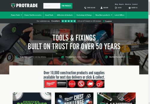 PROTRADE | UK's Destination For Trade Tools & Equipment