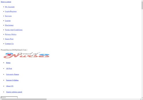 Proud of nurses Nurses vacancies, article and previous exam questions