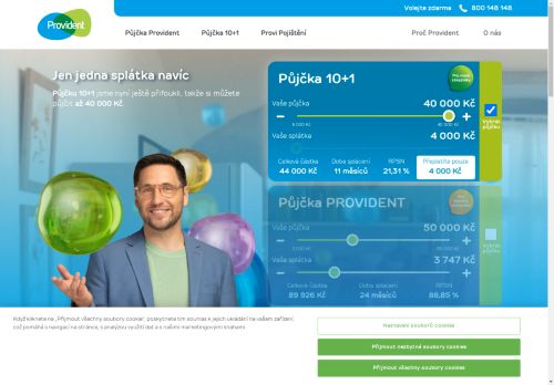 Provident | PÅ¯jÄka 10+1, Online pÅ¯jÄka, PÅ¯jÄka v hotovosti nebo na ÃºÄet