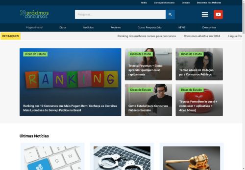 Proximos Concursos: Portal de Cursos para Concursos Públicos