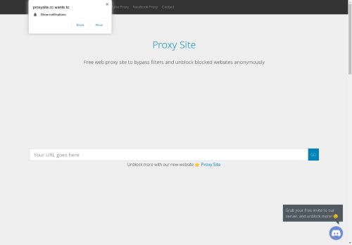 ProxySite.cc | Free Web Proxy Site to Unblock Sites