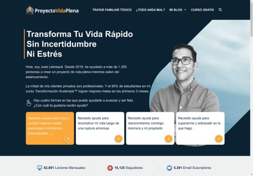 Proyecto Vida Plena – Consigue tus metas y sueños para ser una mejor persona feliz y exitosa.