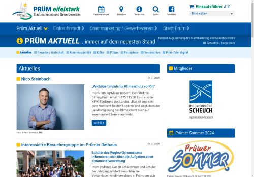 Prüm Aktuell - Internet-Tageszeitung des Stadtmarketing und Gewerbeverein