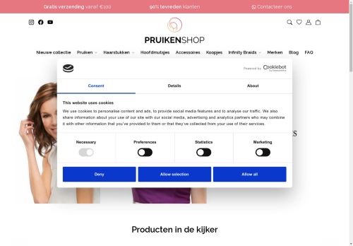 De webshop voor uw haarwerken en haarstukken - pruikenshop.eu