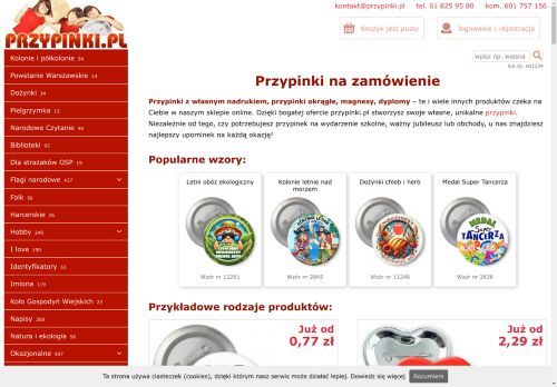 Przypinki na Zamówienie, Butony Reklamowe Badziki - Przypinki.pl