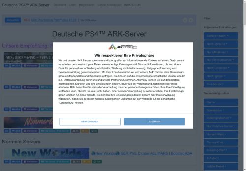 Deutsche PS4â¢ ARK-Server