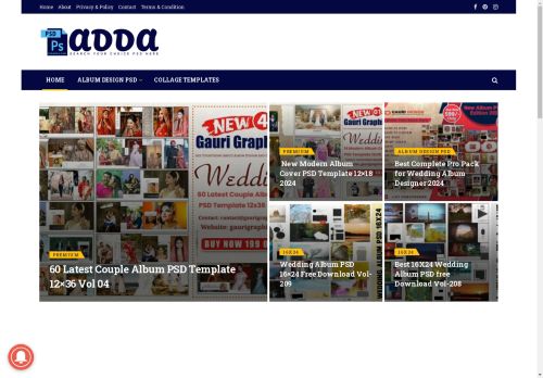 PsdAdda - Get Free Your Choice PSD Template