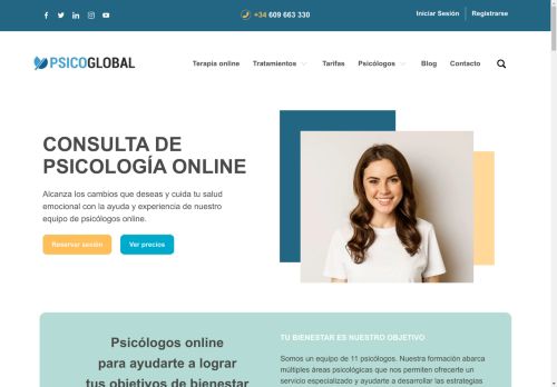 Psicología Online - Psicólogo Online | PsicoGlobal