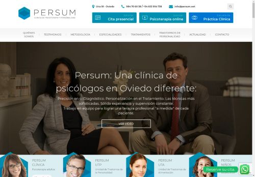 Psicólogos Oviedo, Asturias | Persum Clínica Psicoterapia y Personalidad