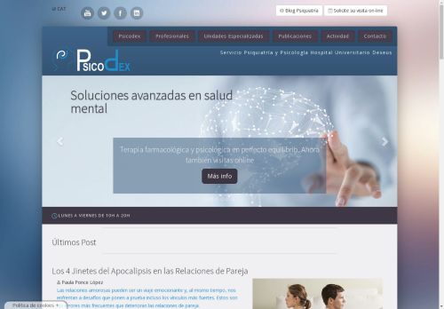 Psicodex - Psiquiatría, Psicología Hospital Quirón Dexeus Barcelona |P