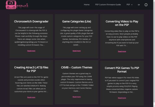 pspunk - PSP Guides & Resources