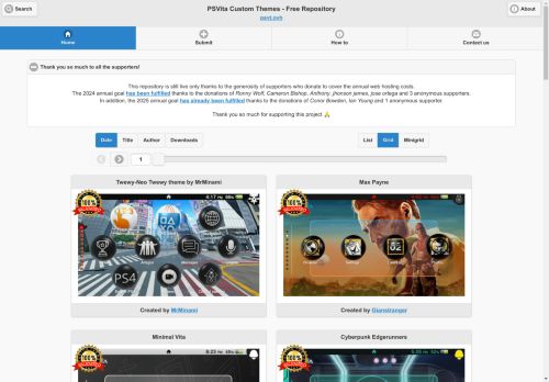 PSVita Custom Themes - Free Repository
