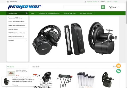 PSWPOWER.com - Professional Electric Bicycle Parts