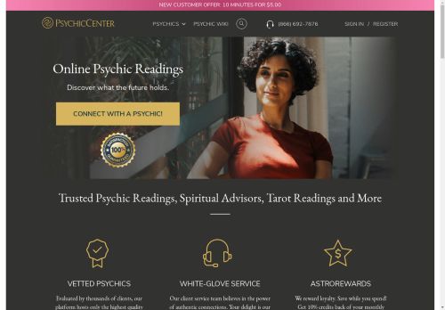 Trusted Psychic Readings, Spiritual Advisors, Tarot Readings and More | PsychicCenter