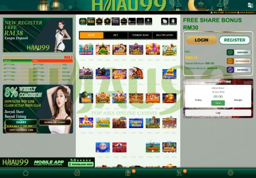 HIJAU99 | ASIA BIGGEST ONLINE CASINO | MALAYSIA TOP 10 ONLINE CASINO | SLOT GAME | LIVE CASINO | SPORTBOOK | LOTTERY & POKER