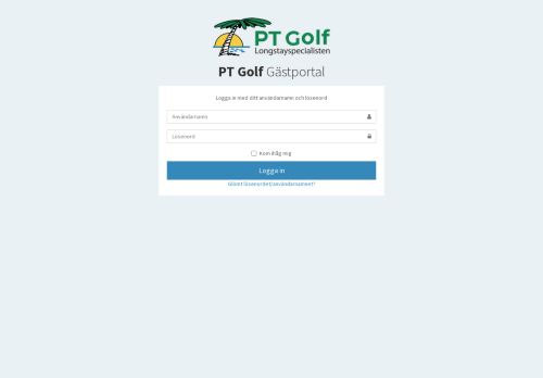 PT Golf Gästportal