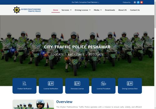 Peshawar Traffic Police Official Website