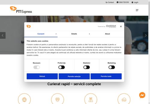 Firmă curierat: Coletărie Online - Curier rapid » PTT Express