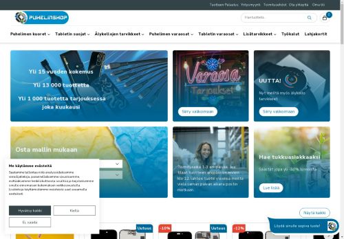 Puhelimen näytöt, varaosat ja tarvikkeet | Puhelinshop