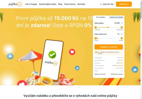 ᐈ Rychlá Nebankovní Půjčka Ihned online na Váš Účet - PůjčkaPlus