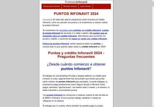 PUNTOS INFONAVIT 2024 - Checar puntos Infonavit - Precalificación de

      crédito Infonavit