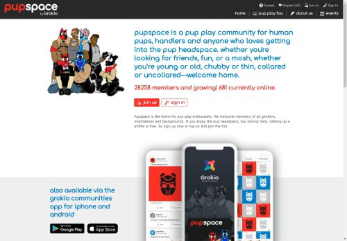 
        Pupspace - Pup play, human pups, online community, social network and dating
    