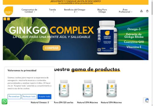 Puro Omega - Suplementos de Omega-3 de Alta concentración