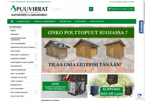 Puuvirrat - Puulämmittäjän verkkokauppa