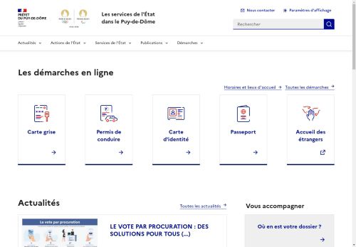                                                     Accueil - 
                                        Les services de l'Ãtat dans le Puy-de-DÃ´me
    