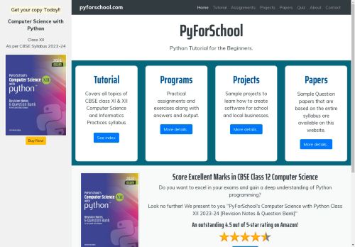 Python Tutorial for the Beginners | PyForSchool