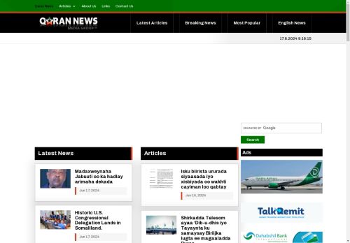 Qaran News | A Trusted Qaran News Source