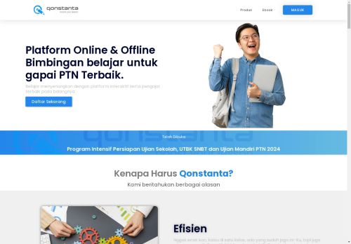 Qonstanta – Boost Your Lesson | Bimbingan Belajar Online Serasa Offline